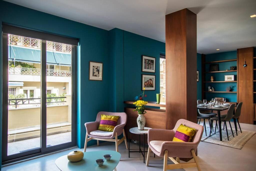 Stylish Decorated Apartment In Kolonaki Athen Eksteriør billede